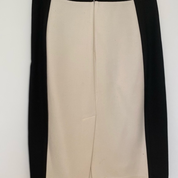 ZARA black and ivory pencil skirt - Picture 4 of 8